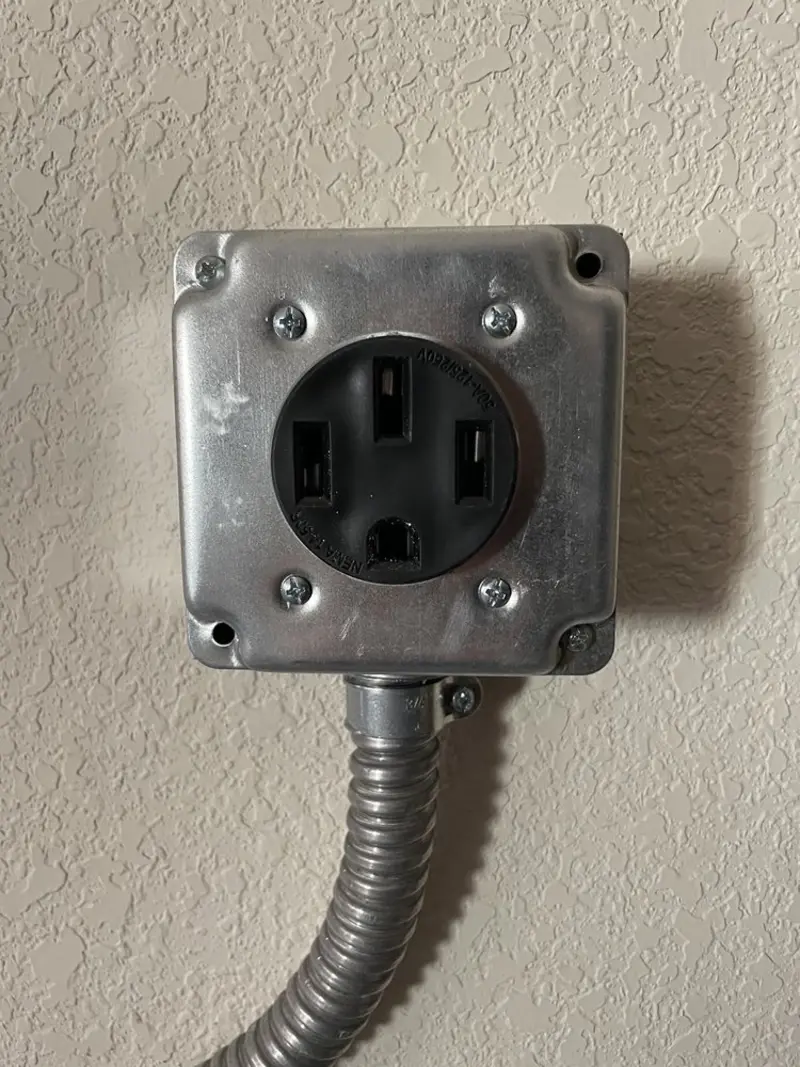 NEMA 14-50 outlet installed for Smart Home Electrical in Medical Lake
